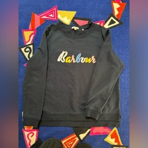 Barbour logo hoodie us 8 uk12